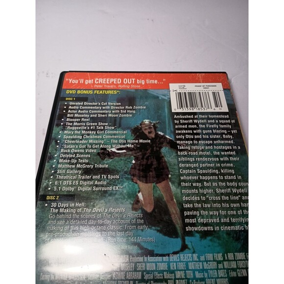 The Devils Rejects DVD Unrated 2 Disc Director's Cut Rob Zombie Hills Have Eyes - Picture 3 of 15